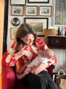 Marianne Williamson With baby Elizabeth