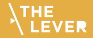 The lever logo on a yellow background.