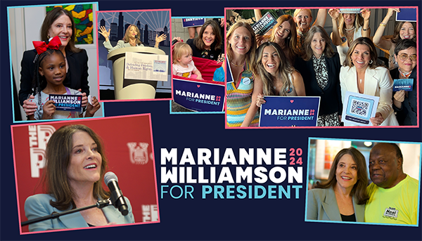 Mariana Williamson for president - Thank You.