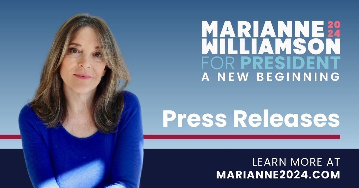 Marianne Williamson on Campaign Culture Marianne 2024