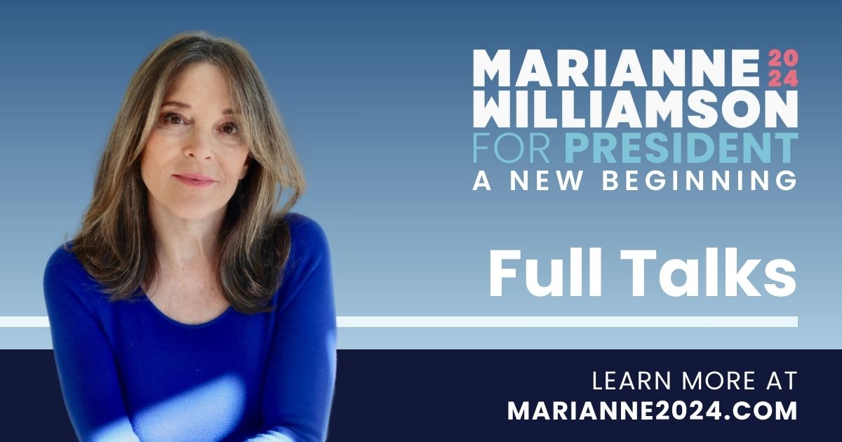 Marianne Williamson Interviews Marianne 2024 